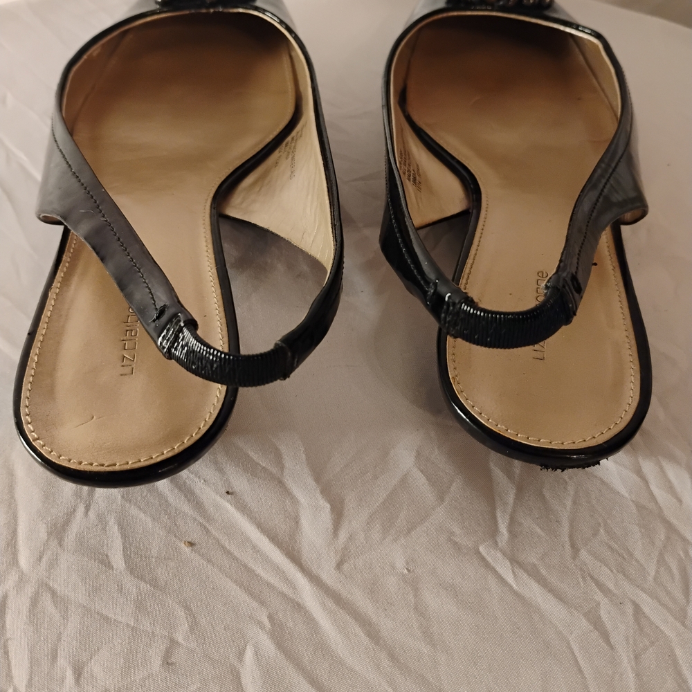Liz Claiborne Patent Beaded Slingback Shoe - Picture 6 of 10